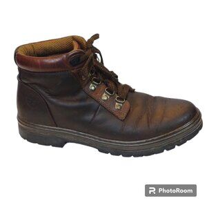 Timberland Women's Brown Leather 12343 Lace Up Hiking Work Boots